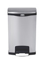 Poubelle à pédale avec doublure double Slim Jim, 13 gal