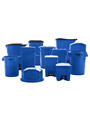 2643-73 Poubelle recyclage ronde 44 gal Brute de Rubbermaid