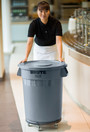 2619 BRUTE Flat Lid for 20 Gal Round Waste Containers