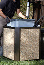 3958 UNTOUCHABLE Square Waste Container 35 gal