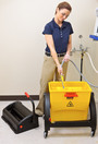 Tip-up Bucket & Wringer with Filtration Hygen Clean Water from Rubbermaid