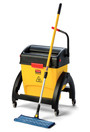 Tip-up Bucket & Wringer with Filtration Hygen Clean Water from Rubbermaid