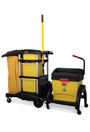 Tip-up Bucket & Wringer with Filtration Hygen Clean Water from Rubbermaid