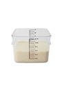 Contenants d'entreposage d'aliments carrés Crystal-Clear