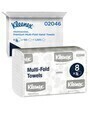 02046 KLEENEX Essuie-mains plis multiples blancs, 8 x 150 feuilles