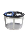 Double contenant de recyclage en acier inoxydable avec base transparente BOKA