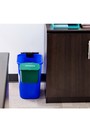 Poubelle de bureau suspendue avec couvercle, 0,75 gal