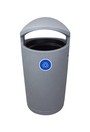 EURO Poubelle extérieure avec couvercle 36 gal