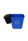 Contenant de recyclage et poubelle suspendue à couvercle OFFICE COMBO