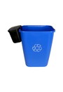 Contenant de recyclage et poubelle suspendue à couvercle OFFICE COMBO