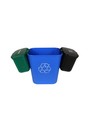Contenant de recyclage et poubelle suspendue Triple OFFICE COMBO
