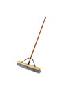 Balai brosse 36" fibre moyen avec manche et renfort