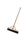Balai brosse 36" fibre moyen avec manche et renfort