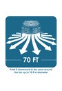 FC-200 Ventilateur utilitiaire polyvalent professionnel, 13"