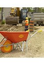 Plastic Tray Wheelbarrow PX120F-X7, 6 Cu. Ft.