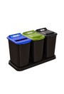 MOBILIA Îlot de récupération du recyclage à 3 voies 26L