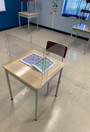 Protective Screen for School Desk