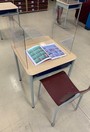 Protective Screen for School Desk