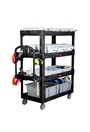 4-Shelf Heavy Duty Ergo Utility Cart