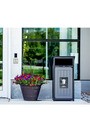 AURA Poubelle extérieure avec panneau d'affichage 32 gal