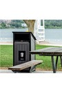 AURA Poubelle extérieure avec panneau d'affichage 32 gal