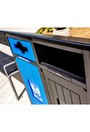 AURA Outdoor Double Recycling Station 64 Gal