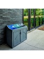 Triple Container PAVILION, Waste Cans Bottles Papers 66 gal