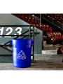 Poubelle We Recycle avec ruban de mobius simple bleue TRC, 32 gal