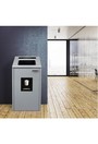 Poubelle simple pour détritus grise IKONA 24 gal
