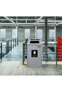 Poubelle simple pour détritus grise IKONA 24 gal