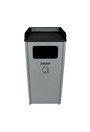 COURTSIDE Recycling Container with Tray 32 Gal