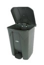 Grey Plastic Step-On Container