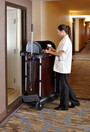Chariot de concierge verrouillable