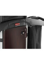 Chariot de concierge double avec cabinet verrouillable Deluxe