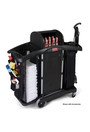 Chariot de concierge double avec cabinet verrouillable