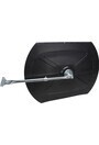 Miroir convexe rectangulaire/rond avec bras télescopique