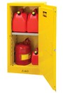 Armoire pour produits inflammables avec porte manuelle