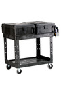 Utility Cart with 2 Flat Shelves 25" x 54" Rubbermaid 4545