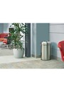 REFINE Poubelle ronde en acier inoxydable avec couvercle