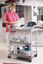 Utility Cart 3 Shelves 3424-88 with Swivel Casters
