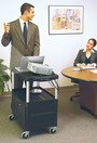 Audio-Visual Cart for 24" T.V., 3-Shelf & 4" Casters