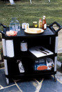 Chariot service 4093 avec 3 tablettes XTRA