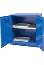 Armoire de rangement pour liquides corrosifs avec porte manuelle