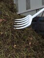 Hygienic Plastic Fork with Handle