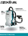 LXT MAKITA Cordless Dry Backpack Vacuum 6L