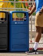 RENEGADE Outdoor Mixed Recycling Container 50 Gal