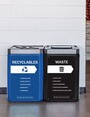 OUTLAW Poubelle pour le recyclage mixte 50 gal