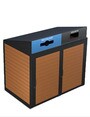 ABRI-BAC 2 Steams Recycling Station for Rolling Bins