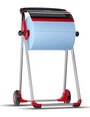 Distributeur sur pied pour chiffons de travail industriel en rouleau