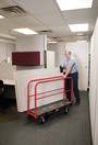 Chariot de manutention avec cadre amovible et roues de 8" Rubbermaid 4468